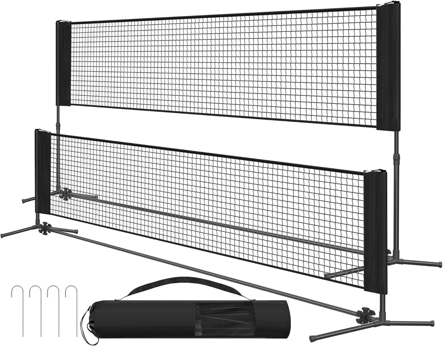 Portable Indoor/Outdoor Foldable Badminton Net with Column & Blocking Match Ball Included for Sports Enthusiastspromote sales