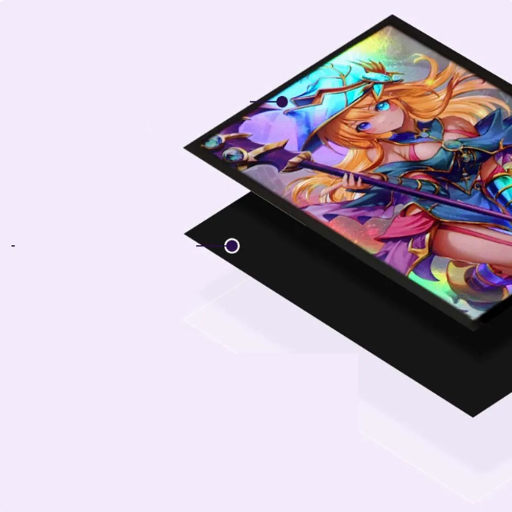 63x90mm 50PCS Illustrazione laser Buste per carte anime Buste per carte collezionabili Protezione per carte giapponesi per carte da gioco YGO