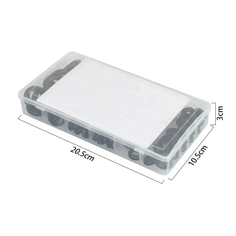 200 Uds anillo de sellado de goma junta de ojal de sellado de aceite 3/5/6/8/10/12/16/20mm para proteger el Cable agujero anillo de protección arandela de cuña