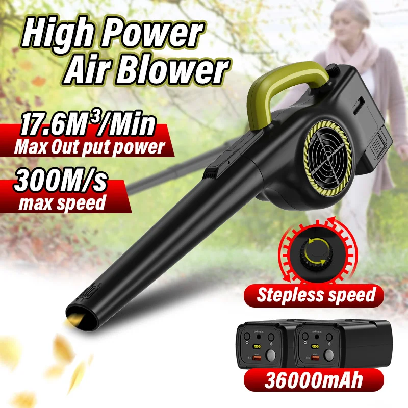 

Cordless Leaf Blower Electric Mini Handheld Leaf Blower-Lightweight Small Powerful Blower Battery Powere snow blower Yard Cleanr