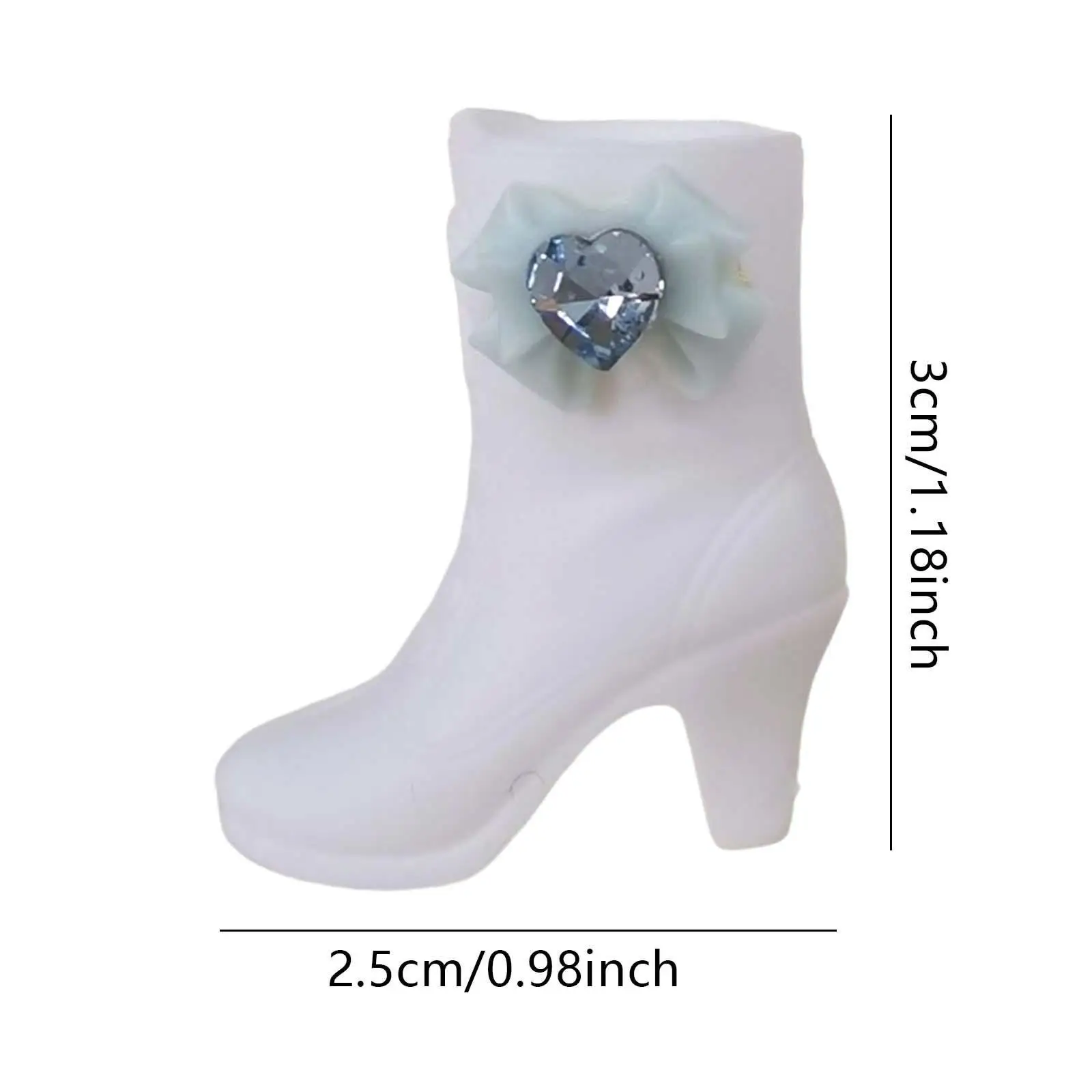 1/6 Scale Female Figure Boots Doll Accessories Fashion Sturdy Miniature High Heeled Shoes for 12 inch Action Figures Doll Model