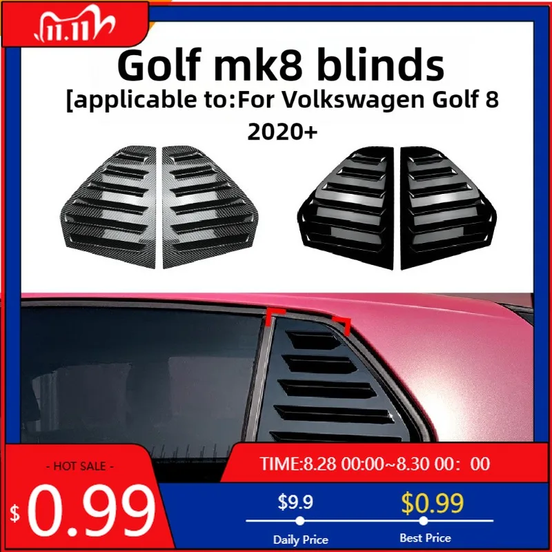 

Hot Ornaments For Volkswagen Golf 8 Golf MK8 2020 2021 2022 2023 2024 2025 High 8 Louver Car Body Sticker Car Modification A Int