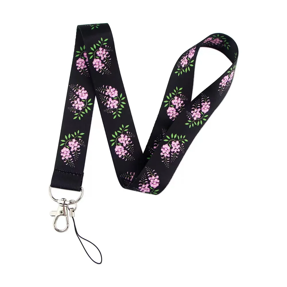 Wholesale!!! Fresh Fenghua Lanyard Neck Strap for key ID Card Cellphone Straps Badge Holder Hanging Rope Neckband Accessories