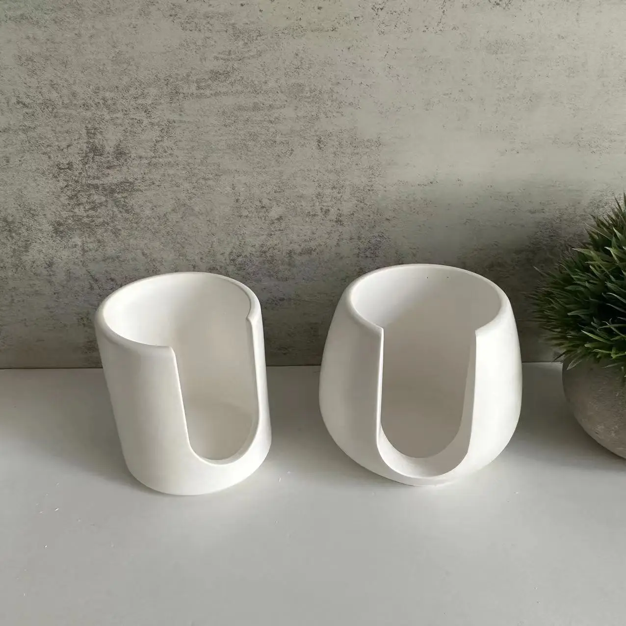 Cylindrical Incense Burner Candle Holder Silicone Mold For Gypsum Plaster DIY Candle Storage Container Decoration Molds Home