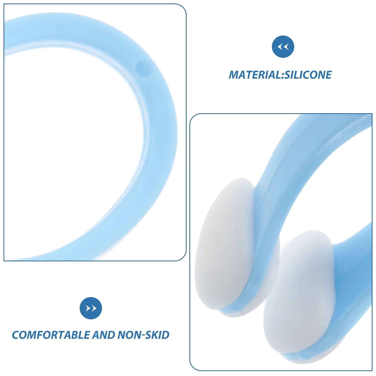 

Ergonomic Silicone Nose Clip for Swimming Comfortable Non-Skid Design for and Adults Portable Lightweight