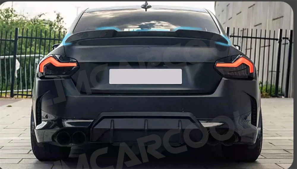 JMCARCOOL ألياف الكربون الخلفي الجذع المفسد بطة الجناح الكسوة لسيارات BMW 2 سلسلة G87 M2 2023 + سيارة الخلفي سبويلر الجناح الجسم أطقم #2