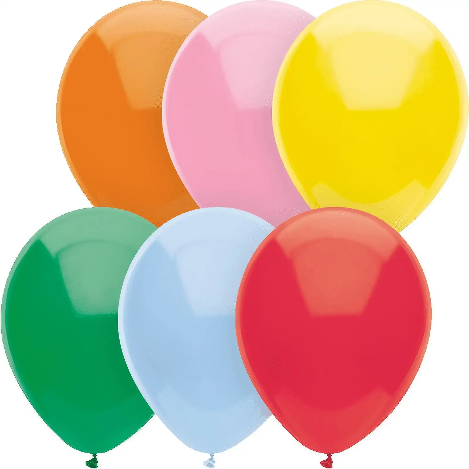 

15 Count 12" Assorted Bright Color Balloons, All Ages