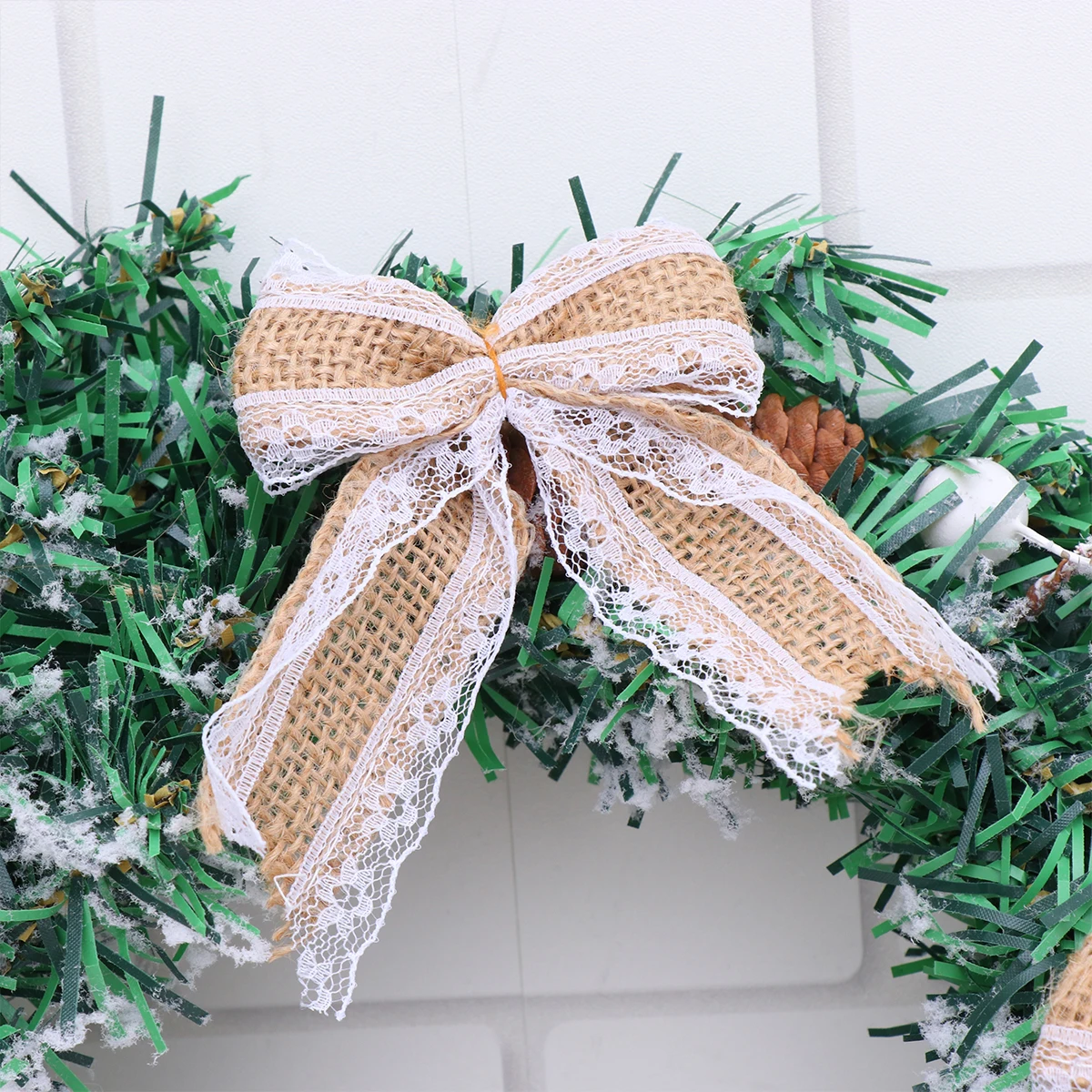 

6PCS Bowknot Decorations Natural Jute Durable Lightweight DIY Home Club Coffee House Restaurant Burlap Bows Hessian Bowknot