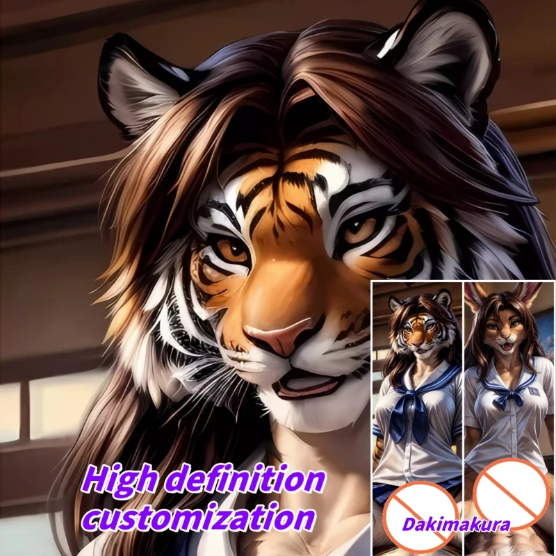 

Dakimakura Anime Animal Orcs Campus POV Double-sided Print Of Life-size Body Pillowcase Gifts Can be Customized