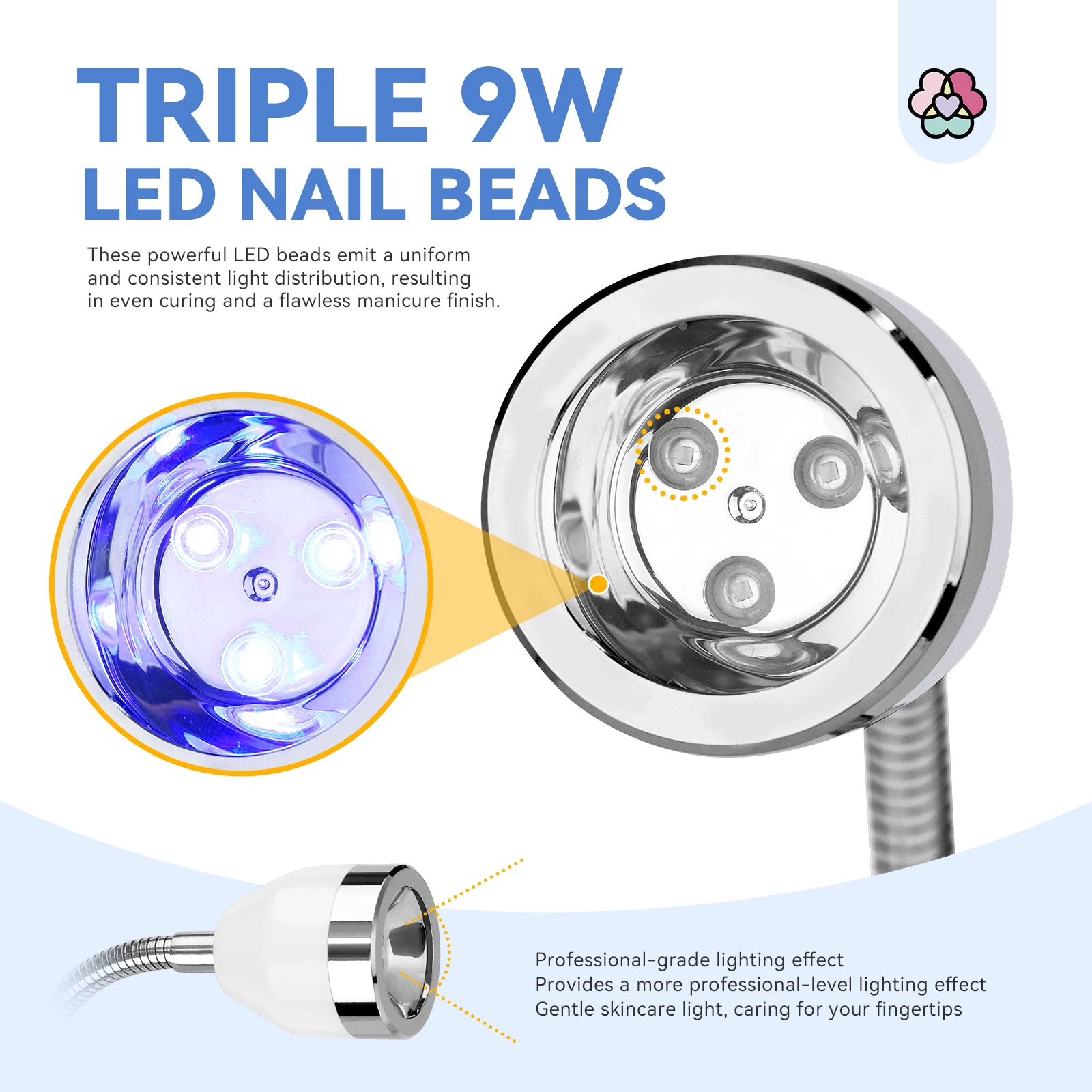 SAVILAND مصباح أظافر لاسلكي صغير يعمل باللمس، مصباح أظافر LED قابل لإعادة الشحن بالأشعة فوق البنفسجية 360 درجة °   دوران لطلاء الأظافر الجل سريع الجفاف