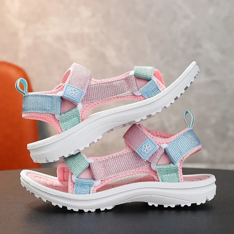 Children Sandals Girls Shoes Summer Outdoor Walking Sneaker Breathable 2026 New Design Casual Girls Sports Sandals - view 3