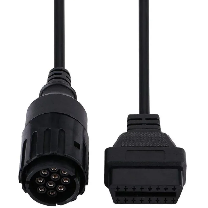 1Pcs 10 Pin OBD To 16 Pin OBD2 Adapter Cable Convertor For BMW Diagnostic Scanner Auto Diagnostic Connector Adapter Car Produt