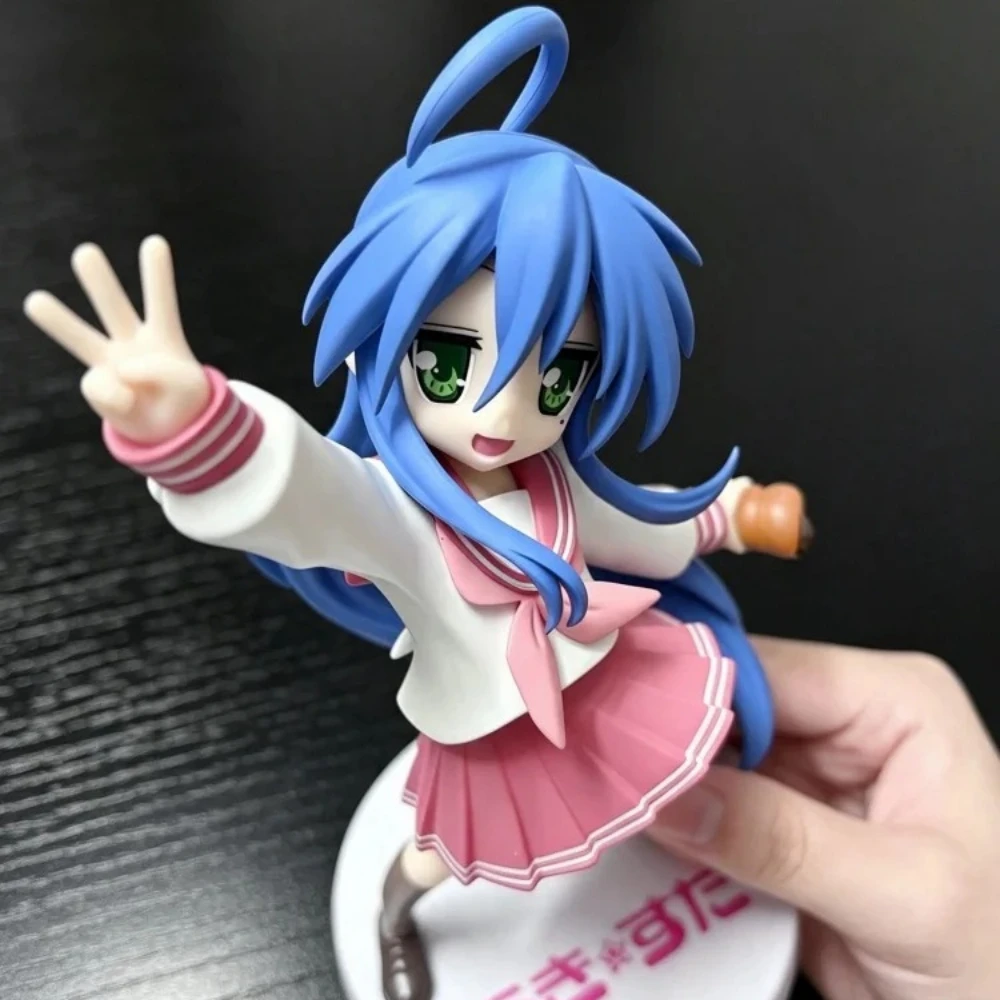 Heißer Verkauf: Trio-Try-iT Lucky Star Kagami Hiiragi Figur, Hiiragi Tsukasa, 15CM PVC, Niedliche Loli Anime Actionfigur, Sammlerstück, Spielzeug, Geschenk – Detail 3