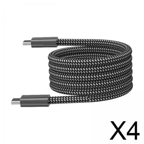 

4xMagnetic Charging Cable 60W Fast Charging Cable for Smartphones Tablet