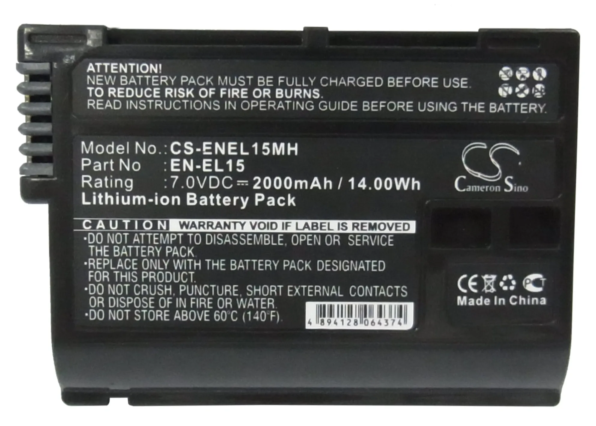 Camera 2000mAh Battery For D780  D500  MB-D18  MB-D17  MD-D16  MB-D15  MB-D14  MB-N11  MB-N10  MH-25a  WT-7  Coolpix D800