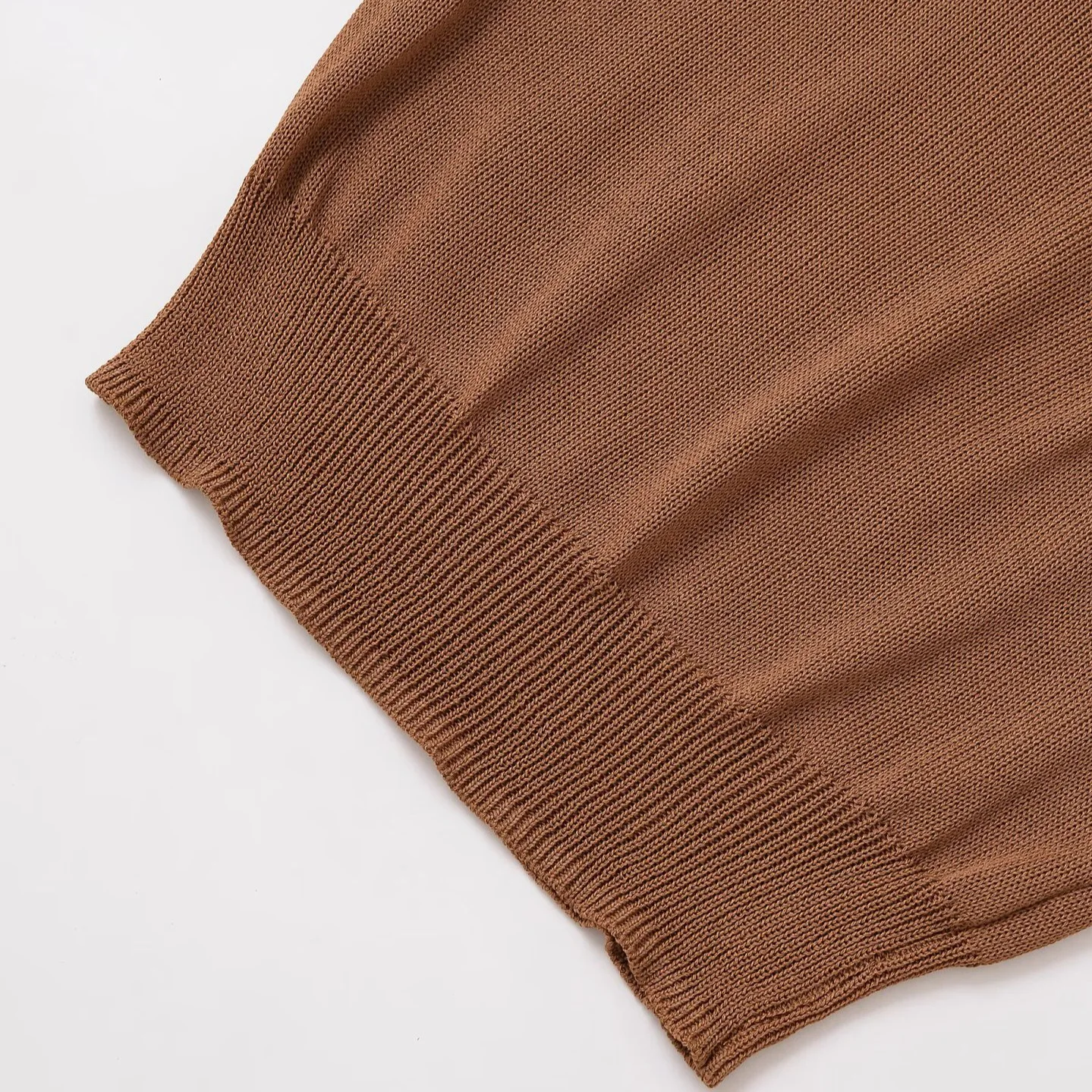 Outono simples malha topo moda assimétrico sem mangas recortado malha superior regata feminina