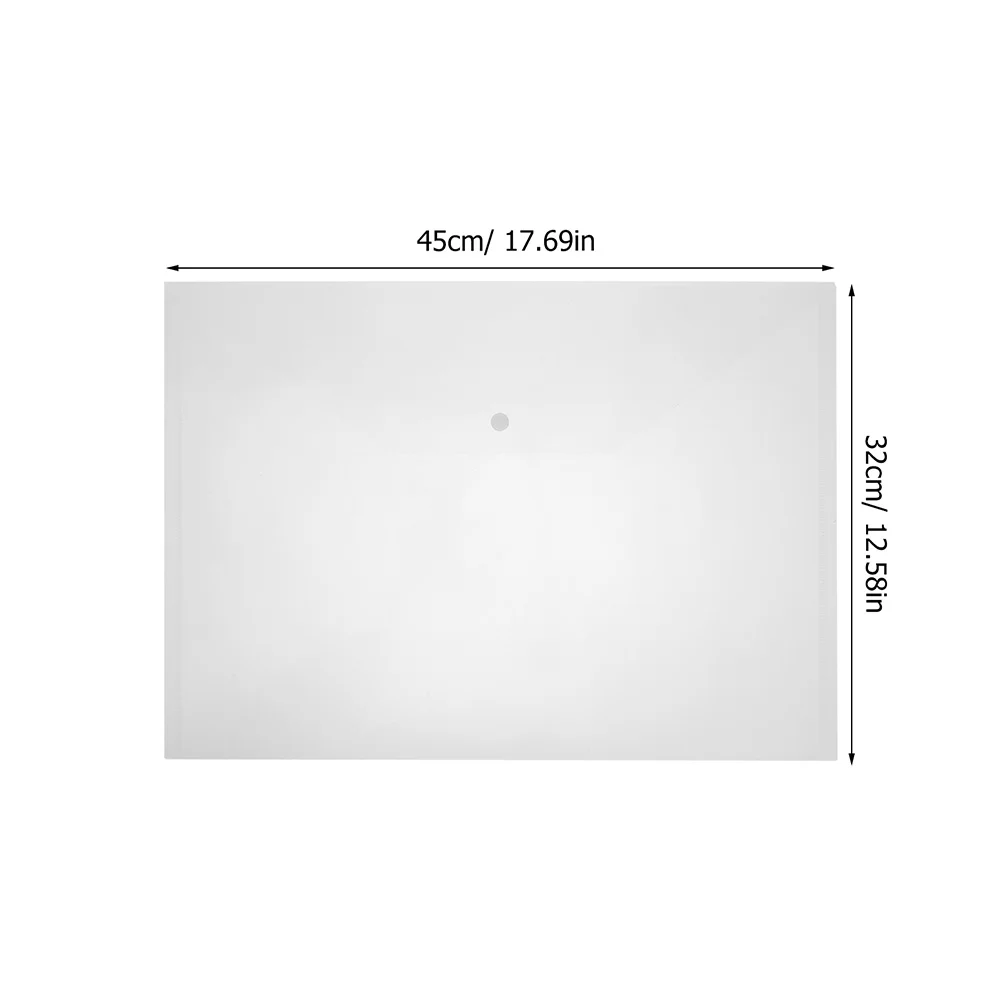 20 قطعة منظم المستندات أكياس الملفات زر شفاف مجلدات الملفات البلاستيكية حقيبة تخزين المستندات مغلف تخزين الورق المكتبي