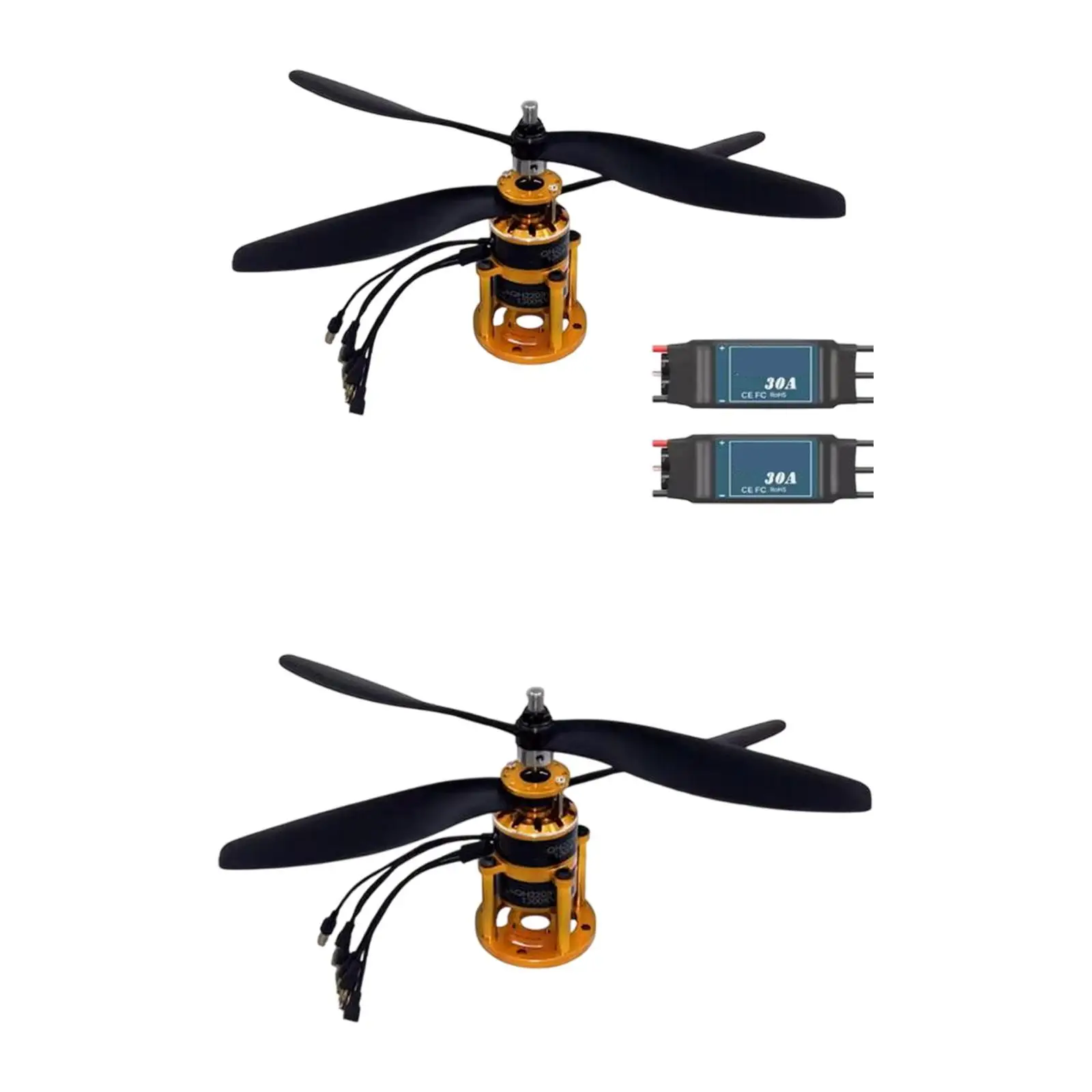 

RC Plane Motor Kit RC Aircraft Parts Spare Parts Replacement High Speed Propeller for RC Multirotors Plane Helicopter Glider