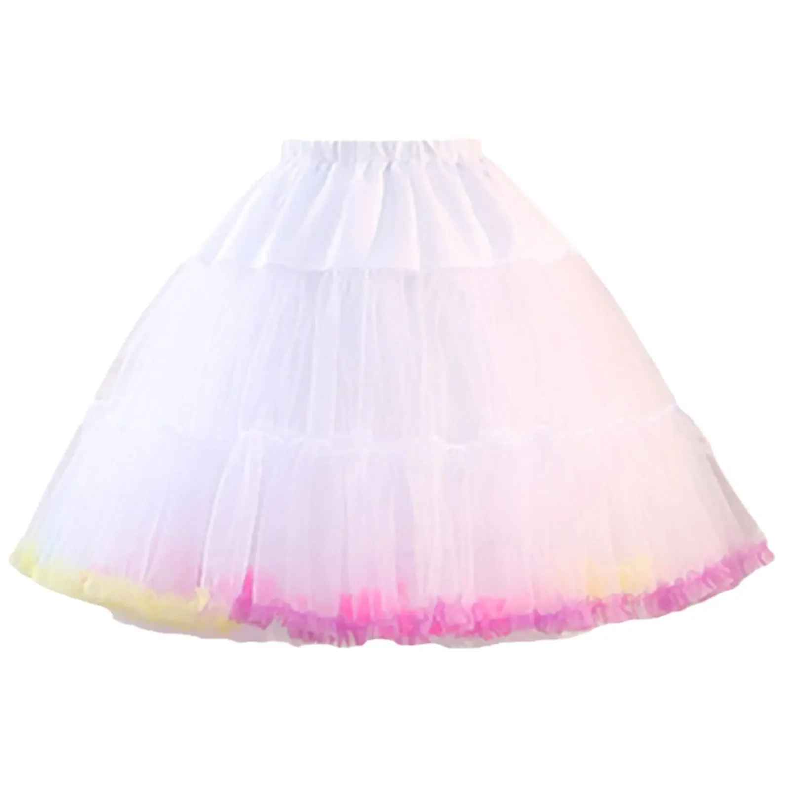 

Women's Crinoline Petticoat Short Tutu Skirt Multiple Layers Ball Gown Half Slips for Bridal Dress Lolita Underskirt