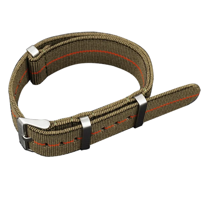 Washable Elastic Nylon Watchband For Seiko 60s French Troops Parachute Bag Nato Strap 18mm 20mm 22mm Outdoor waterproof bracelet