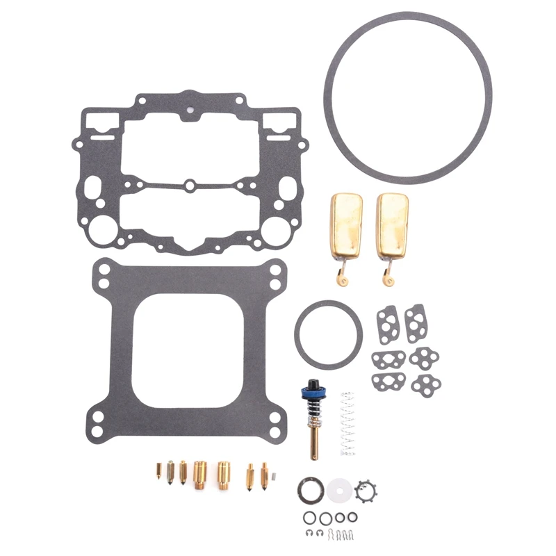 Carburetor Kit For Weber Marine W-4 BBL Mercruiser 809064 With Floats 8M0120193