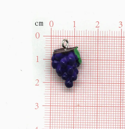 10 pcs Resin Grape Charm Pendants  Craft, Perfect for DIY Earrings, Bracelets, Neck Handmade Craft Supplie