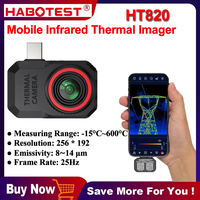 HABOTEST HT820 Thermal Camera for Android Infrared Thermal Imager Repair Thermographic Camera with High/Low Temperature Tracking