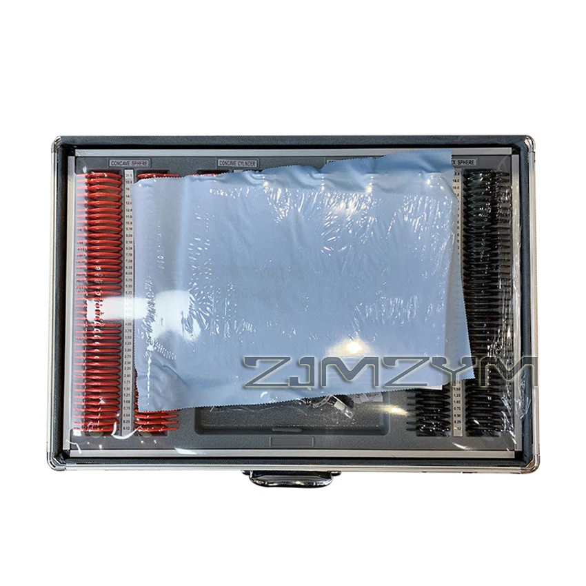Imagem -04 - Caixa de Conjunto de Lente de Julgamento Óptico Optometria Óptica Rim Case Kit Anel de Plástico Moldura de Alumínio 266 Pcs