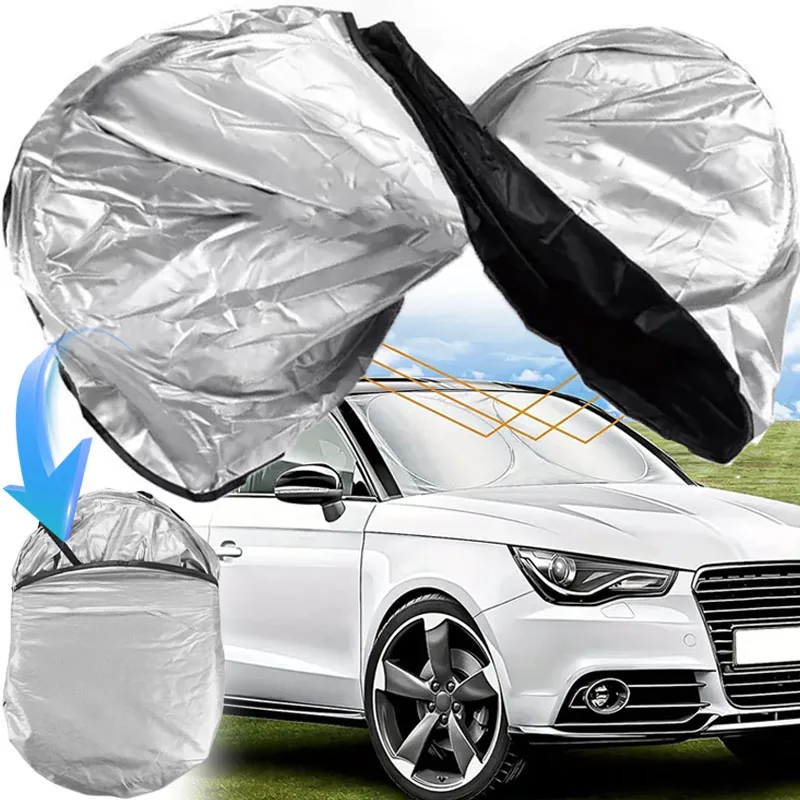 Folding Car Windshield Sun Shade, Viseira Protector, Interior, Anti UV, pára-brisas, guarda-sol, Acessórios Auto, 150x80cm