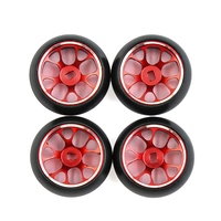 B05C-Hard Plastic Drift Tires Tyre Metal Wheel Rim For Wltoys 284131 K969 K989 Kyosho Mini-Z 1/28 RC Car Parts