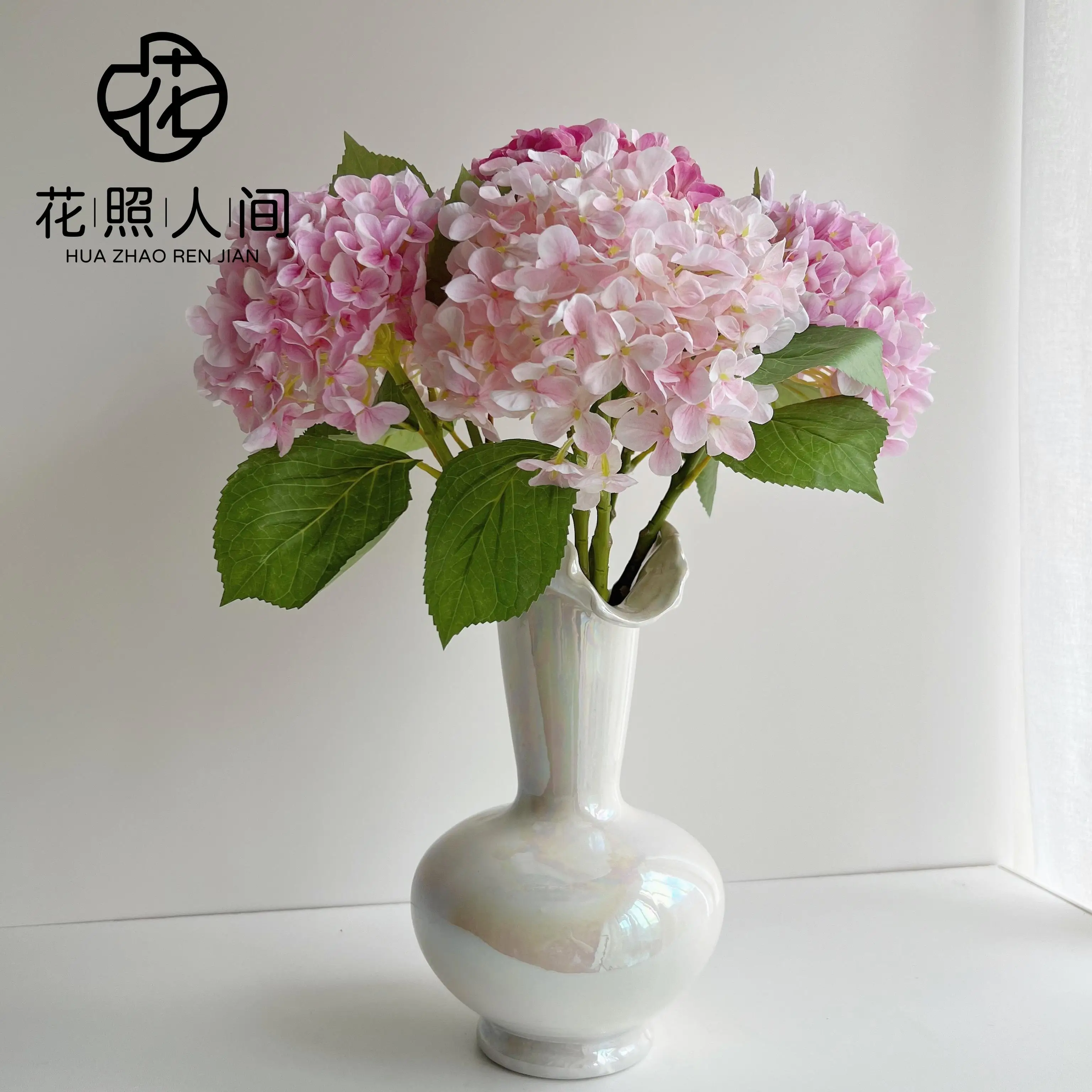 

Гортензия Искусственный цветок Шелковый цветок Ложный цветок Гортензия Украшение дома Реквизит для фотографий Искусственный