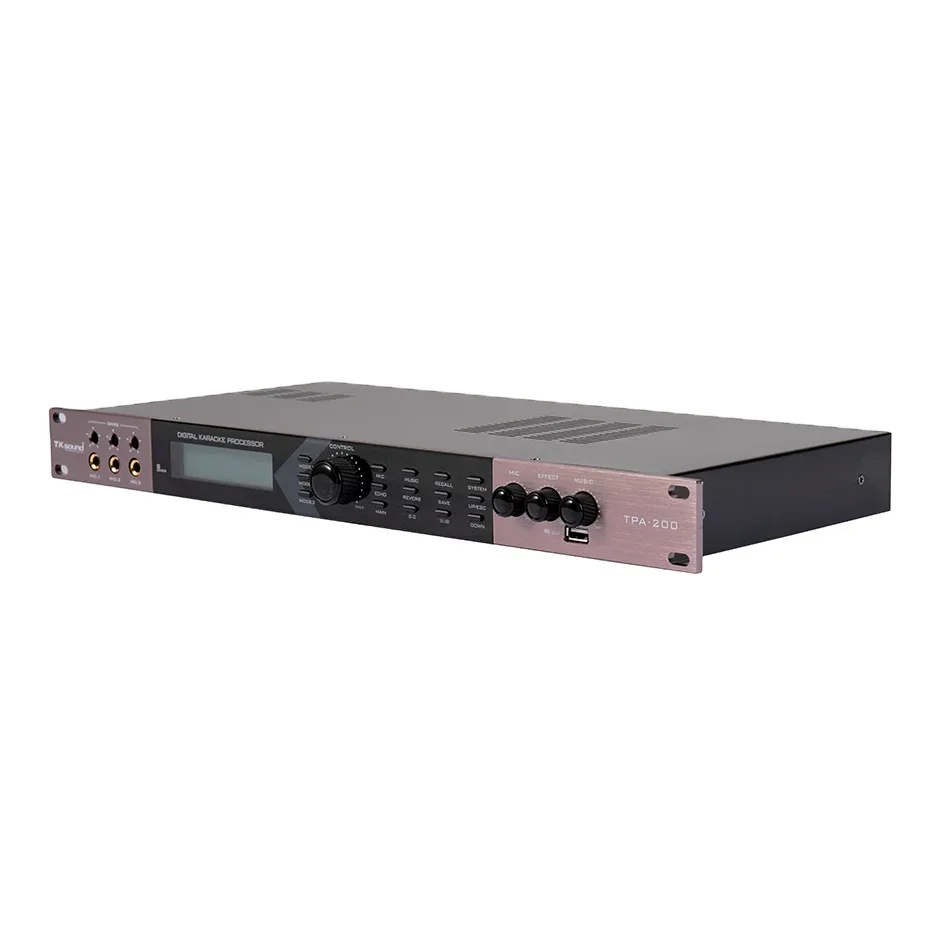 

TKsound Professional Stereo Sound KTV Home Karaoke Sound System Power Amplifier Audio Processor