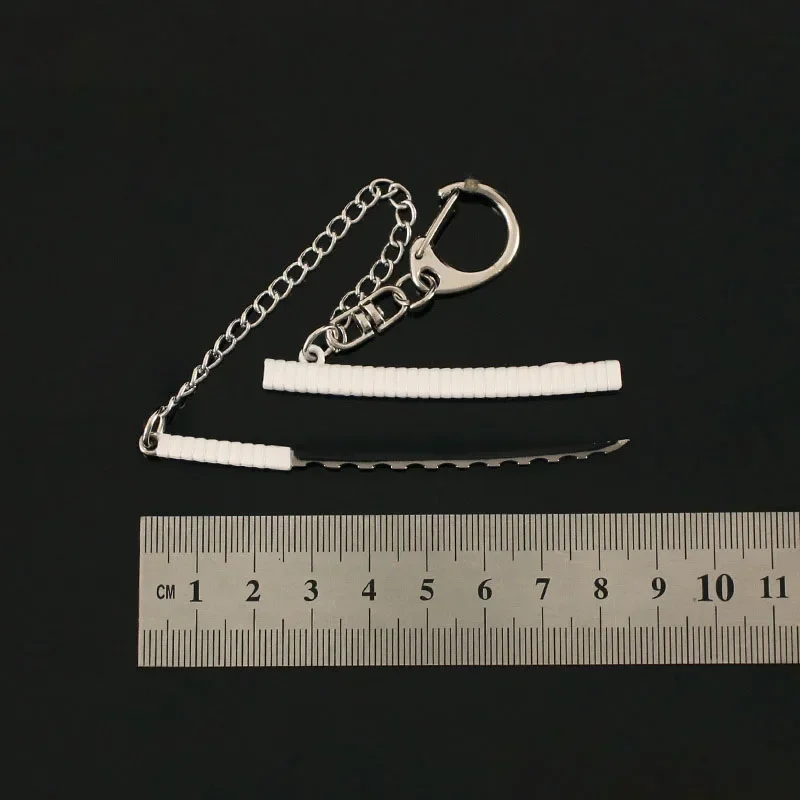 Demon Slayer 9cm/3.54in Keychains Pendant Mini Swords Model Props Anime Peripherals Metal Toys Hobbies Collectible Ornaments