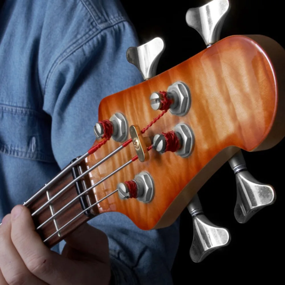 ​ زر على شكل ذيل السمكة ​ ​ أوتاد ضبط الجهير ​ مختومة ​ فضي/أسود ​ موالفات الجهير المختومة ​ ​ تكوين 2L2R ​ موالفات رأس الآلة