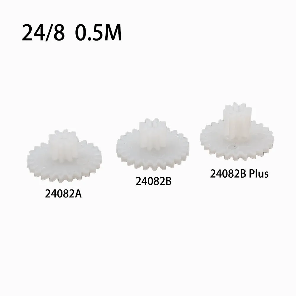 24082B 0.5M Gear 13mm Diameter 24 Teeth 8 Teeth  POM Plastic Pinion Toy Parts Wheels 24082A