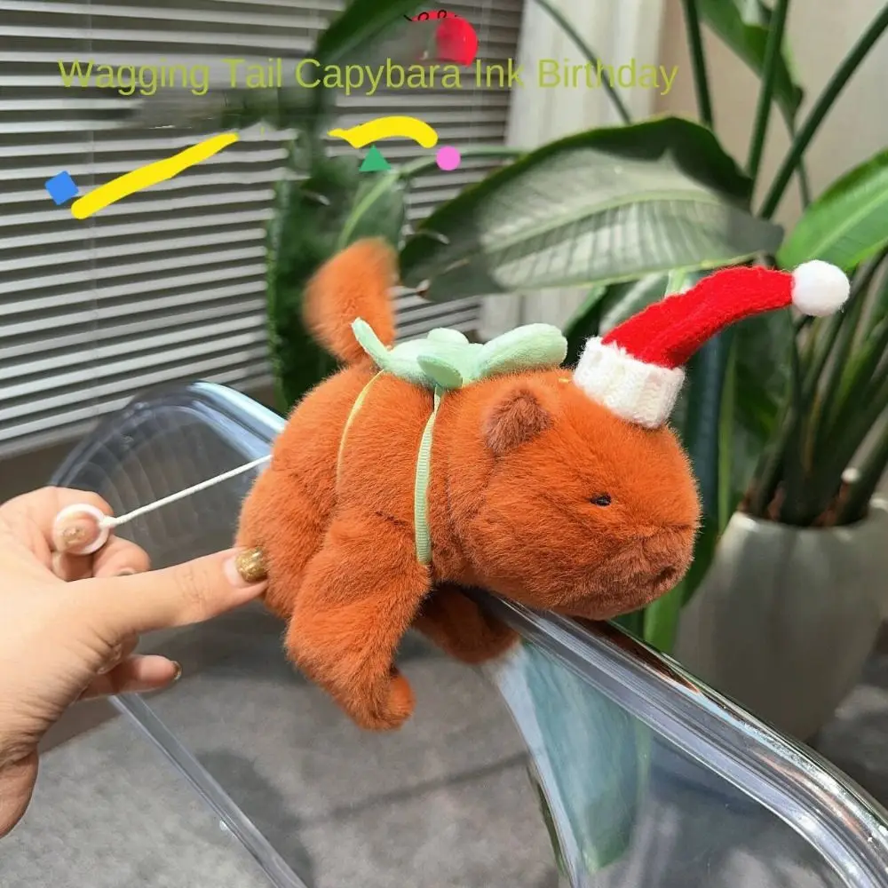 Capybara Rodent Slap Bracelet Series Pink Capybara Wrist Style Plush Doll Slap Bracelet Simulation Cute