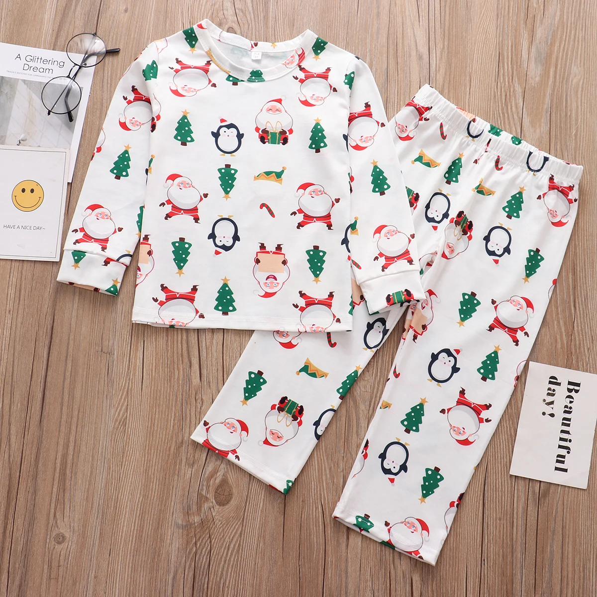 Matching Family Christmas Pajamas Set Mother Daughter Father Son Matching Clothes Family Look Outfit Baby Romper Sleepwear