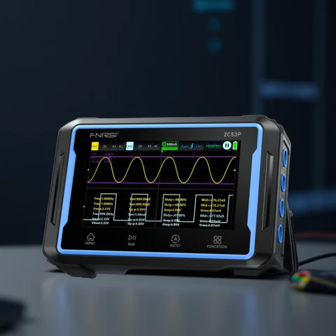 FNIRSI 2C53P Touch Screen Digital Oscilloscope+Multimeter+Signal Generator 3IN1 Dual Channel 50MHZ Automatic Osciloscópio Tools