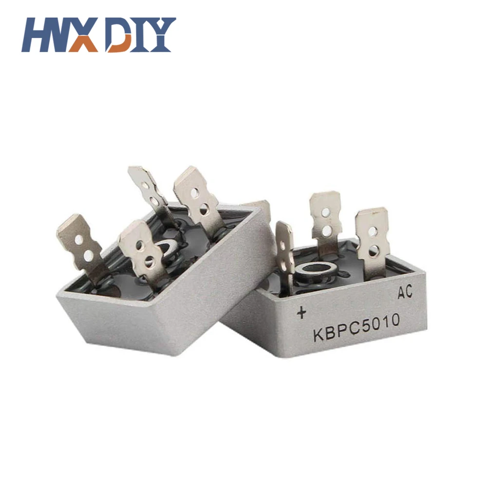 10pcs KBPC5010 Diode Bridge KBPC 5010 50A 1000V Diode Bridges Rectifier 5010 Power Rectifier Electronic Componentes Diode Kit