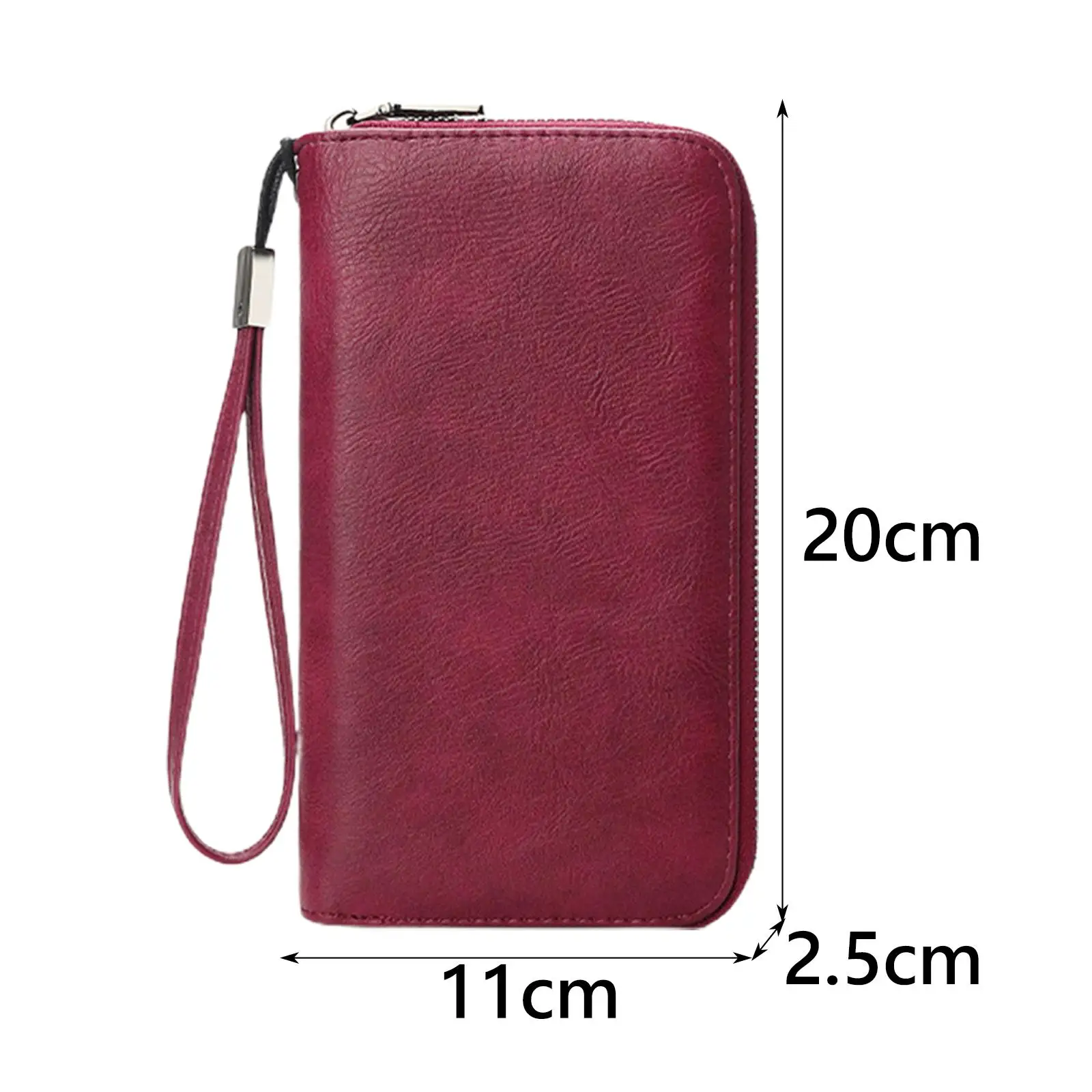 Wallet Purse Zipper Closure Credit Card Holder for Commuting Dating Shopping