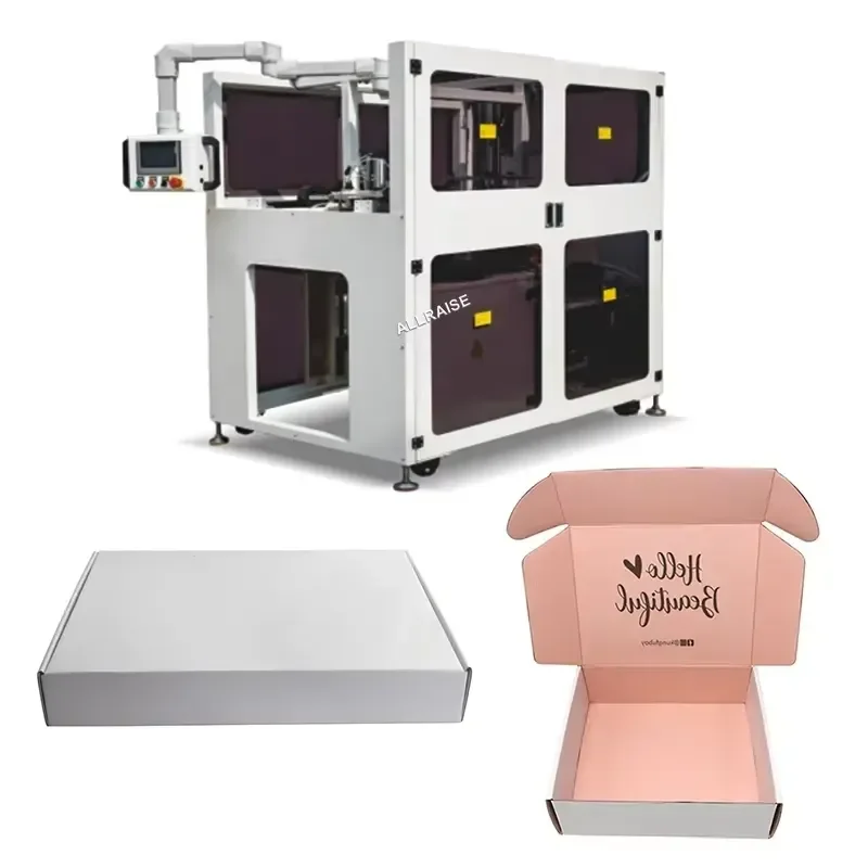 2026 CE Automatic Servo Carton Erecting Folding Machine Corrugated Flat Pack Box Erector Crash Lock Bottom Mailer Box Forming