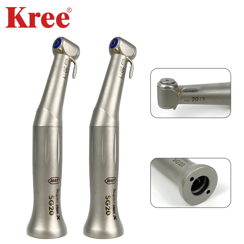 

Dental SG20 Against Implant Angle 20:1 Low Speed Contra Angle dentist implant surgical handpiece air turbine dentistry tools