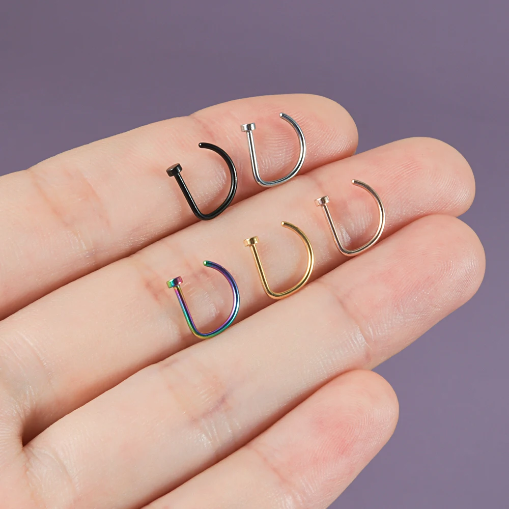 1/5 Pezzi Piercing a Cerchio S - Conch Earring Hoop recensione e prezzo