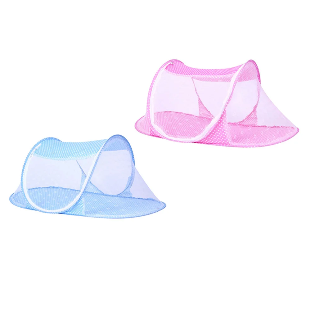 

Baby Mosquito Newborn Portable Mosquito Net For Baby Bed Travel Crib Pink Free Installation Lightweight Ventilated Foldable