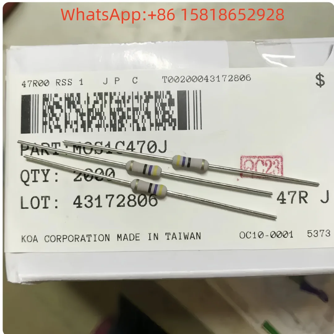 10pcs MOS1C470J 1W 47R Japan KOA 47 ohms thick copper lead metal oxide film resistor