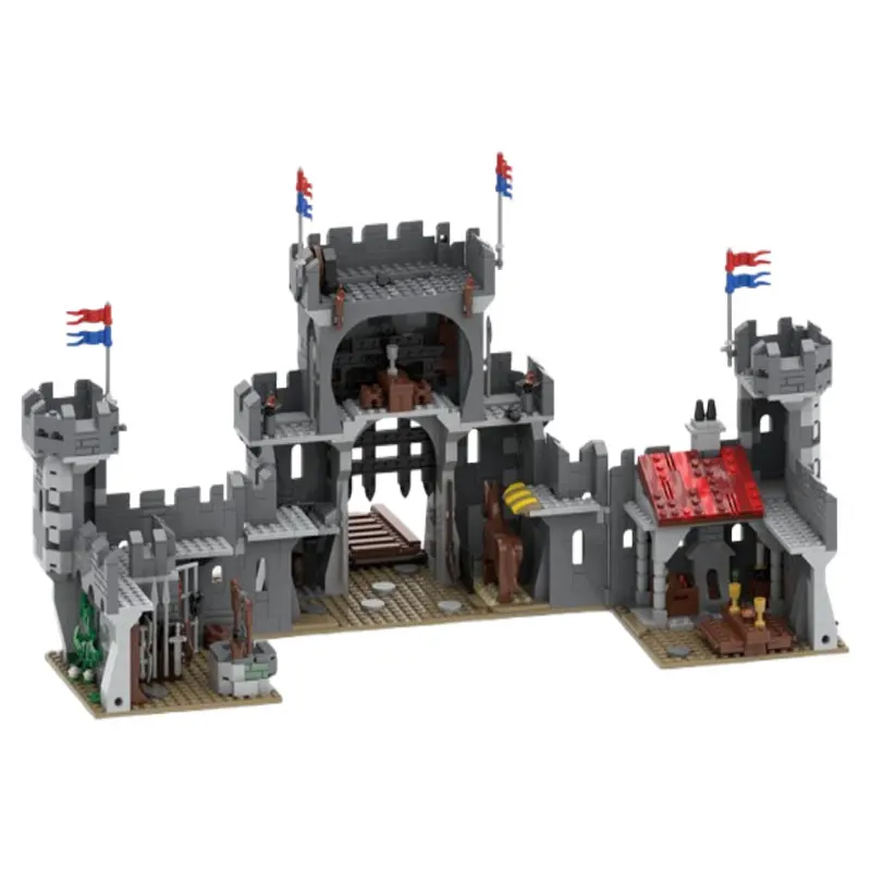 

MOC-92563 1527pcs Medieval Castle Training Ground Small Particle Assembly Building Block Educational Toy Model Gift Set Ornament