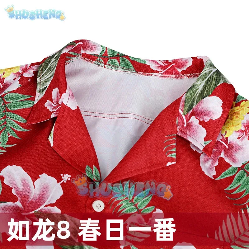 

aaa12 3Game Kasuga Ichiban Like a Dragon: Infinite Wealth Cosplay costume T-shirt Short-sleeved shirts Prop Party play F