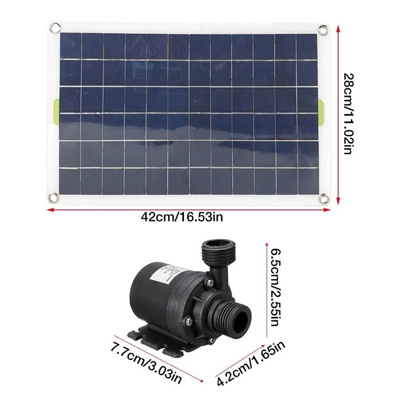 Solar Bird Bath Fountain Pump Solar Panel Kit Water Pump Solar Panel Kit Water Pump 30W For Water Garden & Pond Pumps Solar