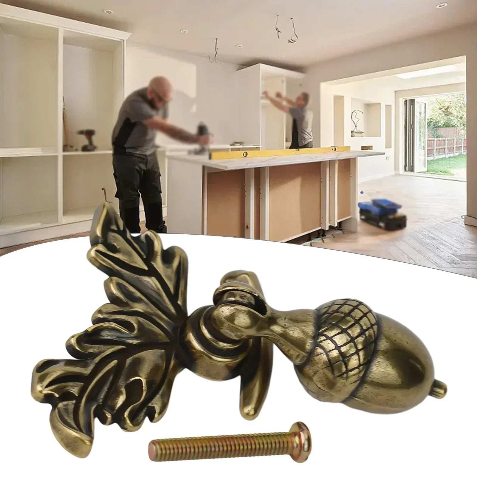Zinc Alloy Handle With Classical Acorn Design For Kitchen Cabinets And Bedside Drawers Metal Knob For Furniture Upgrade