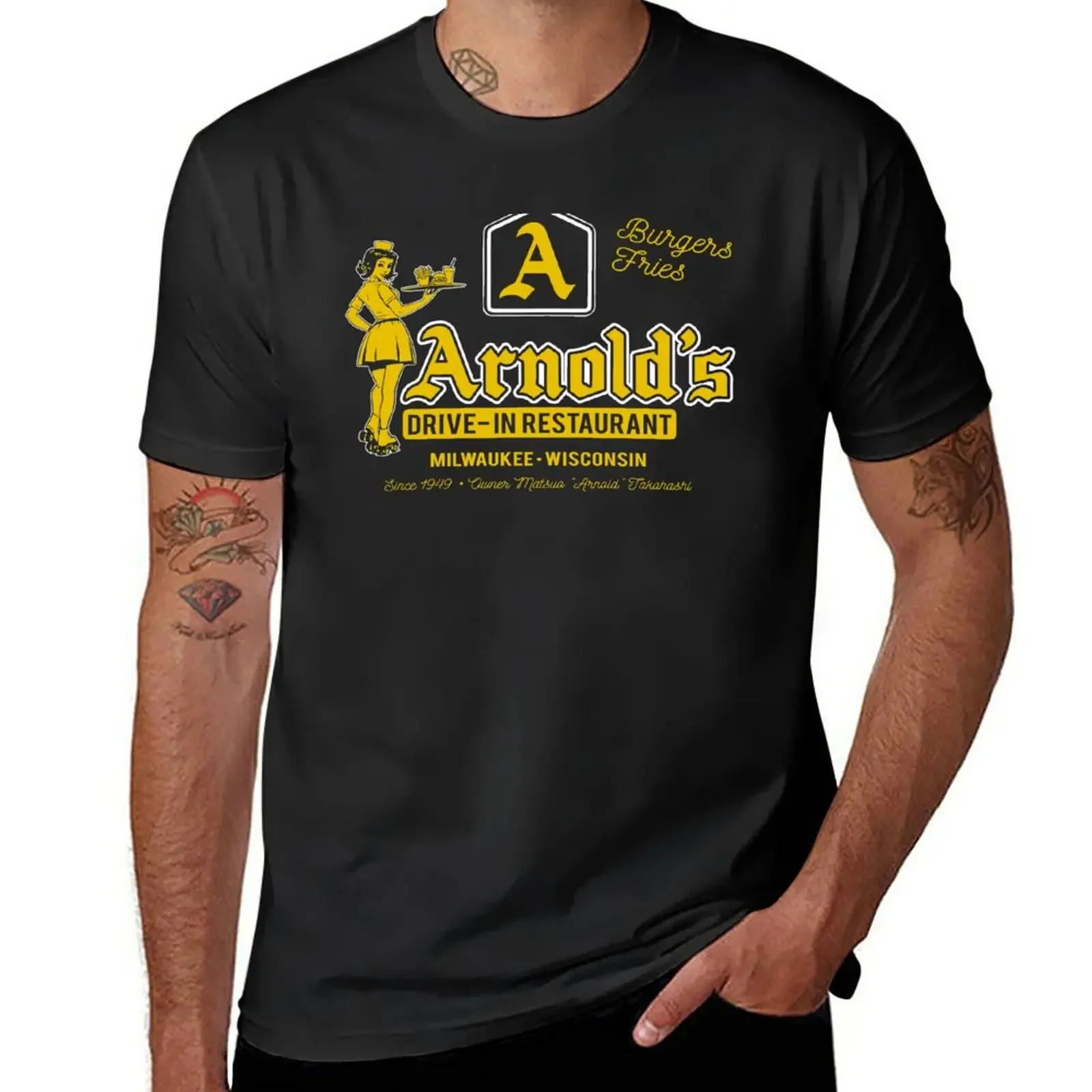 

New Arnold's Drive In Restaurant Happy Days T-Shirt Blouse plus size t shirts mens funny t shirts